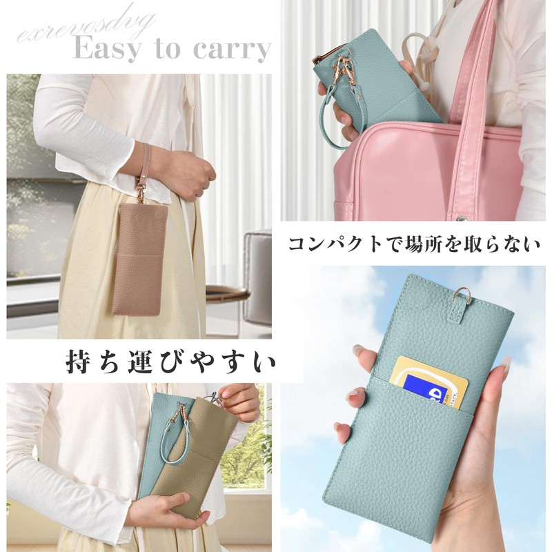 YooFa Glasses Case, Stylish, Women's, Soft, Eyeglass Case with Buckle,