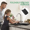 FFTANXS Tap Protector & Drip Mat, Black, Tap Splash Guard,
