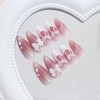 CECOBAG French Style Nail Patches Pink Almond Shaped Nails With