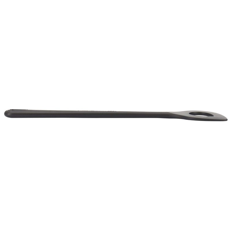 Westmark Pointed Hole Spoon/Cooking Spoon, Length: 30 cm, Gentle, Black,
