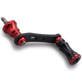 HEIGHTEN 1.7 inch (42 mm) Reel Handle 0.6 inch (15 mm) Knob Included, Shimano Daiwa Spinning Reel, Universal for Light Game Stream Fishing, Chess Series (Black & Red) (610)