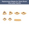 7pcs CNC Carbide Insert Cutter Indexable Lathe Milling Inserts Turning