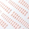 480 piezas de 12 tamaños diferentes naturales francesas cortas uñas