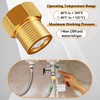 Pack of 3 1/2 Inch Brass Check Valve, DN20 Backflow