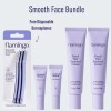 Flamingo Smooth Face Bundle – 2 Hair Removal Creams, 2 Calming Serums & 3 Dermaplane Tools for Facial Hair & Peach Fuzz Removal