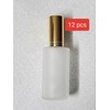 Unbranded 12 pcs Refillable atomizer frosted glass perfume bottle with