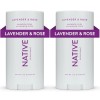 Native Deodorant, Aluminum Free with Baking Soda, Lavender & Rose,