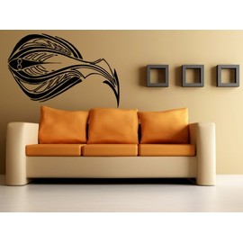 Flounder Halibut Flat Fish Fishing Hobby Ocean Marine Animal Design Wall Mural Vinyl Decal Sticker M294