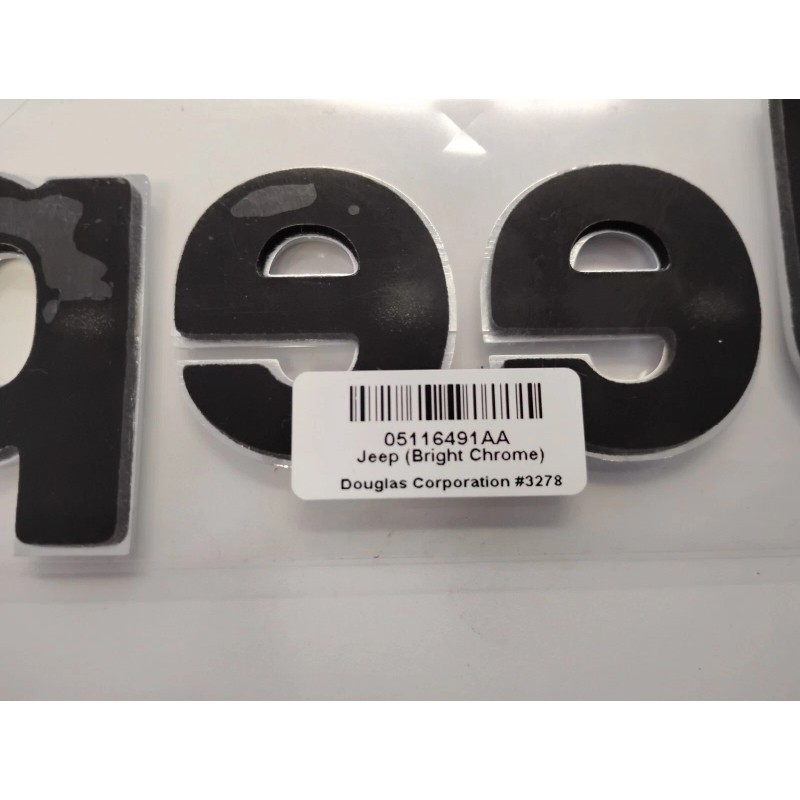 Mopar 2007-2018 Jeep Wrangler Patriot Compass "JEEP" Chrome Letters OEM