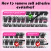 Self Adhesive Lash Clusters 156Pcs No Glue Needed Eyelash Clusters