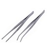 BinaryABC Stainless Steel Straight and Curved Nippers Tweezers Feeding Tongs