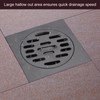 Hapivida Floor Drain, 3.89 Inch Stainless Steel Square Shower Floor