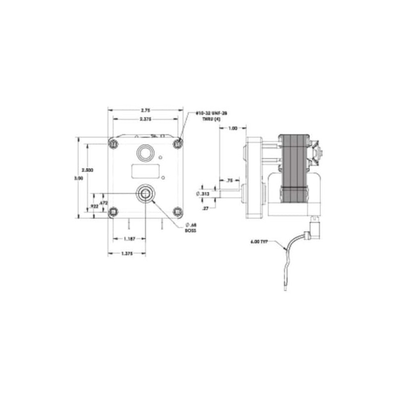 AC Gearmotor,Nameplate RPM 25,0.50A,115V