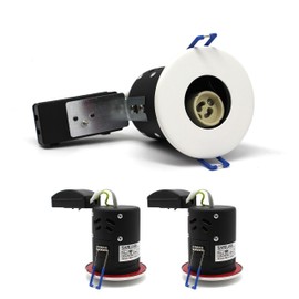 sanlumia 2 X LED Fire Rated Downlight Can GU10 Recessed Ceiling Twist & Lock Interchangeable Downlight IP20 White