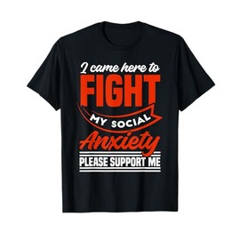 Overthink Introvert Social Anxiety Awareness Month T-Shirt