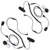 Pdflie Motorcycle Helmet Kit Radio Earpiece Mic with Finger Velcro
