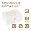 Larger Wooden Memory Keepsake Boxes With Hinged Lids and a