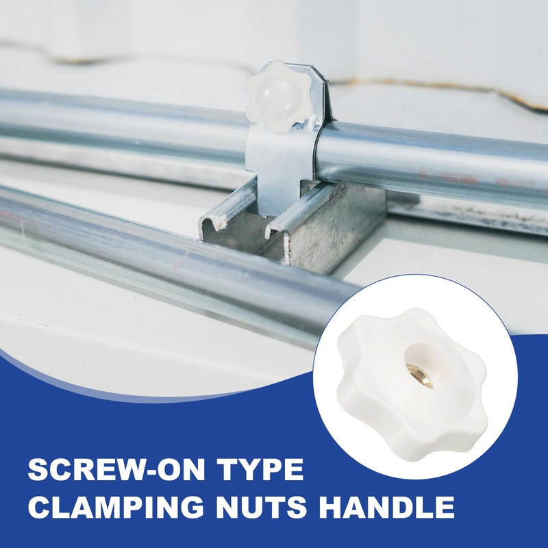 PATIKIL M8 x 38mm Thread Clamping Nuts, 4 Pcs 6