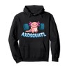 Kawaii Axolotl Cute Squats Fitness Gym Lovers Pullover Hoodie