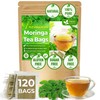 FreshDrinkUS, Premium 120 Moringa Leaf Tea Bags, 100% Natural &