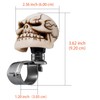 Arenbel Car Turning Assist Grip Handle Skull Steering Wheel Spinner