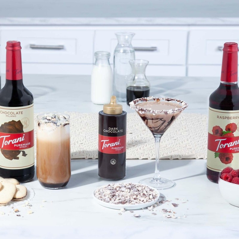 Torani Puremade Sauce, Salted Chocolate Caramel, 16.5 Ounces (Pack of