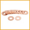 Partuto 20 Pcs 9mm Inner Dia Copper Washers Flat Sealing