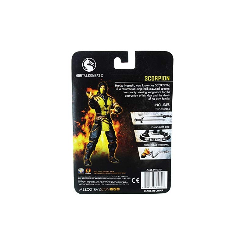 Mortal Kombat Mezco X Scorpion 4-Inch Action Figure