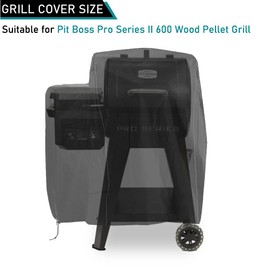 ZJYWSCH Grill Cover for Pit Boss Pro Series II 600 Wood Pellet Grill Smoker PB600PS1 600D Heavy Duty Waterproof Pit Boss 600 Grill Cover
