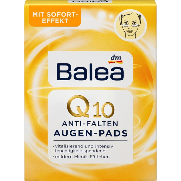 Balea Q10 Anti Wrinkle Eye Pads 12pcs - Skin Care from Germany