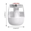 DONGKER Double Spray Humidifier,1L Silent USB Digital Display Humidifier with