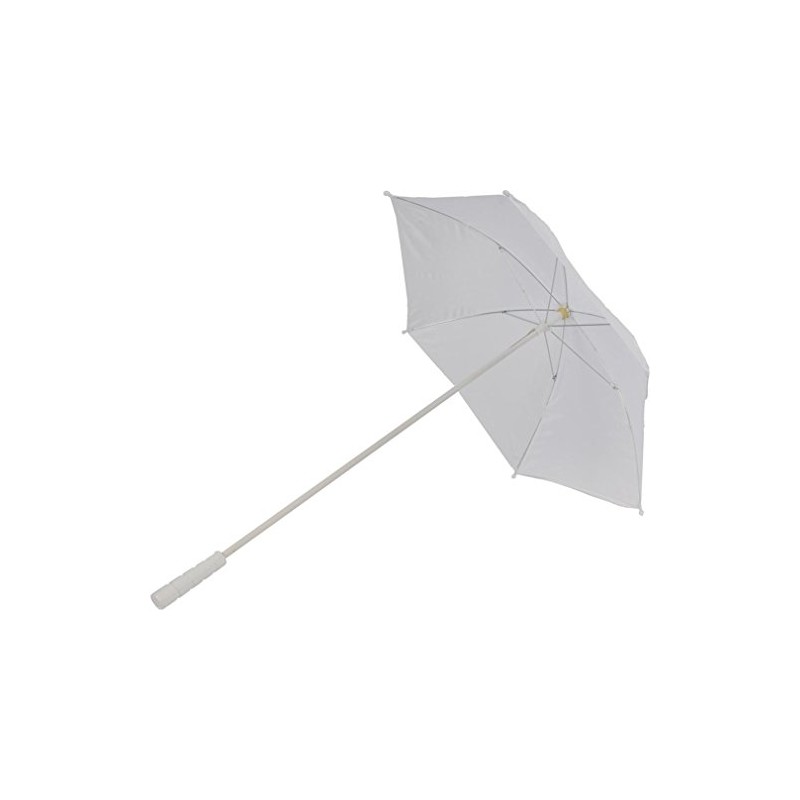 Morris Costumes 25 inch Wide Nylon Parasol White