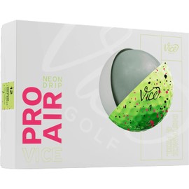 Vice Pro Air Golf Balls, Lime Pink/Black Drip