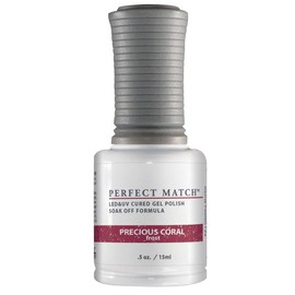 LECHAT Perfect Match Gel Polish, Precious Coral, 0.5 Fl Oz (PMS124)