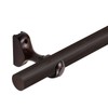 Woogim 2PCS Wood Curtain Brackets - Single Holders for 1.1"