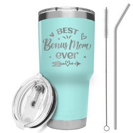 Hexagram Bonus Mom Gifts | 20 oz Tumbler Mug | Mother In Law Gifts from Daughter In Law | Bonus Mom Step Mom Mothers Day Gifts | Mothers Day Gift for Bonus Mom Step Mom | Best Bonus Mom Ever Gifts