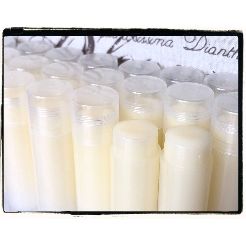 20 CHERRY Flavored Lip Balms in Clear Tubes - Handmade