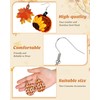 25 Pairs Thanksgiving Fall Faux Leather Earrings Pumpkin Maple Leaf