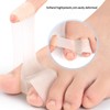 2Pcs zehentrenner,Gel-Zehenspreizer,Silikon Zehen Abstandhalter für überlappende Zehen
