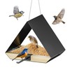 HOSUN Modern Metal Roof Hanging Wild Bird Feeder
