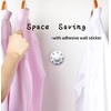 HomeNite 6 Pack Moth Ball Case with Adhesive Wall Sticker,