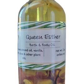 Queen Esther Bath and Body Oil - Moisturizing Hair and Massage Oil