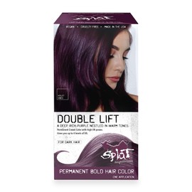 Splat Violet Vibes Double Lift Permanent Hair Dye Kit, 1 Application, Includes Purple Hair Color, Developer, Concentrate, Conditioner, Gloves, Processing Cap & Instructions, Vegan & Cruelty Free