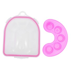 IWOWHERO Professional Nail Soaking Bowl Kit Set 2pcs Nail Remover Soak Bowls Manicure Nail Soak Tray