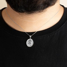 Claddagh Gold Hindu Elephant God Ganesha Medallion Fine Pendant Real Solid .925 Sterling Silver