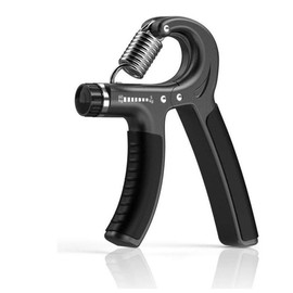 Hand Grip Trainer, Smart Counter 5-Piece Set, Adjustable Resistance, Finger Exerciser, Grip Ring and Stress Ball Jewelry Set Fitness Equipment - Color: Black ( 1 Pack)