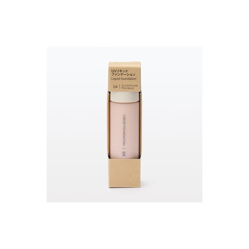 MUJI SPF40 PA++++ OAP44A4S UV Liquid Foundation, Pink, Natural, 1.0