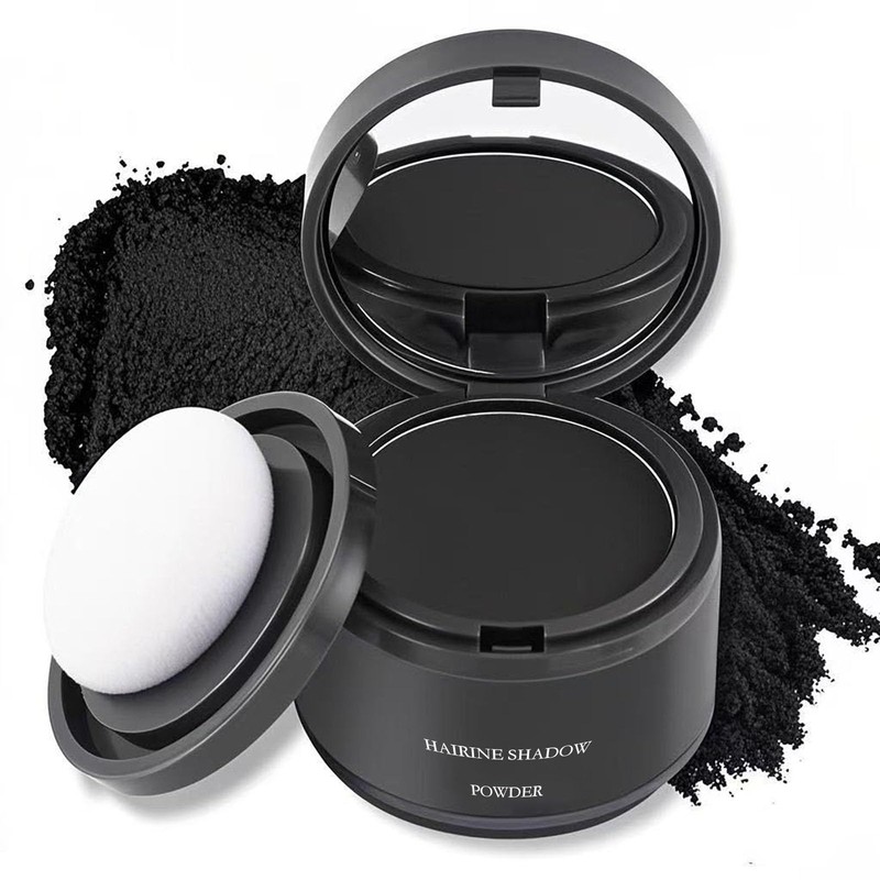 Hairline Sombra en Polvo，polvo corrector de raíz（negro） | para cabello