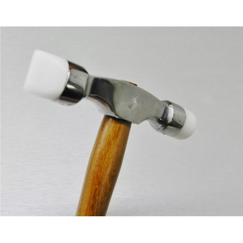 Dual-Head Nylon Hammer, Soft Touch Plastic Tips, Metal Forming Jewellery