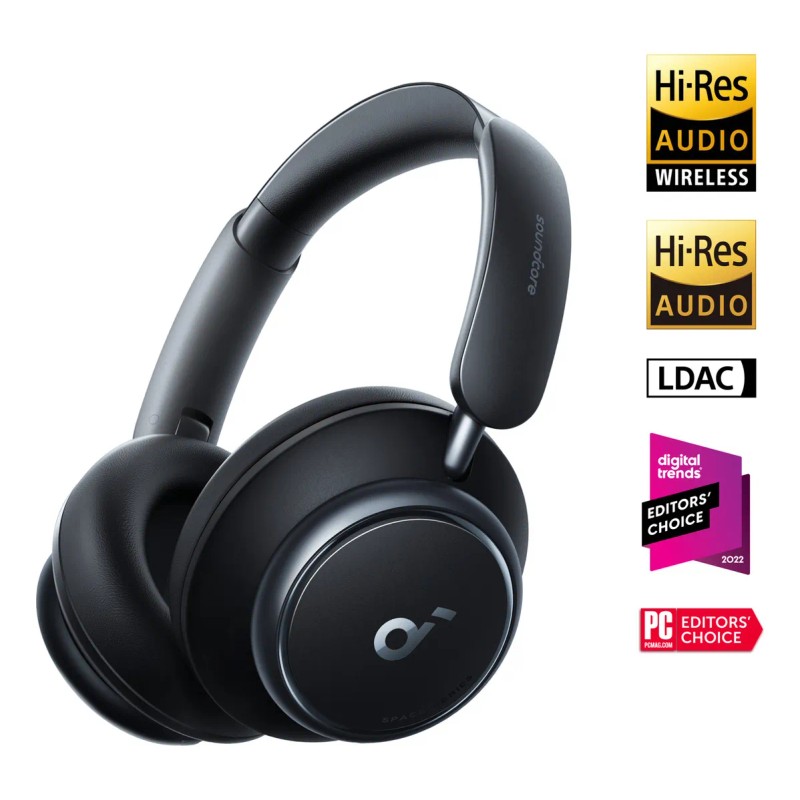 Audifonos Inalambricos Gamer Diadema Bluetooth Soundcore Space Q45 Cancelación Activa